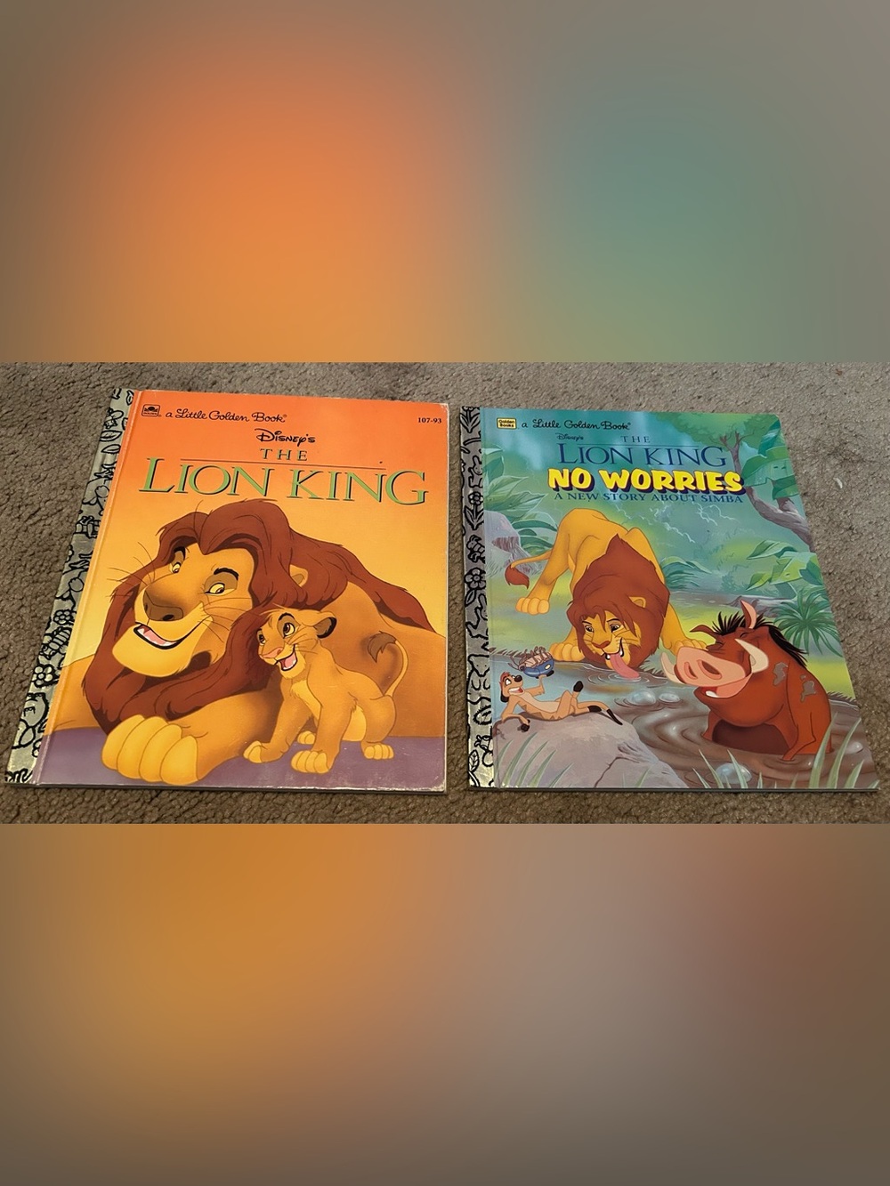 Two Lion King Little Golden books